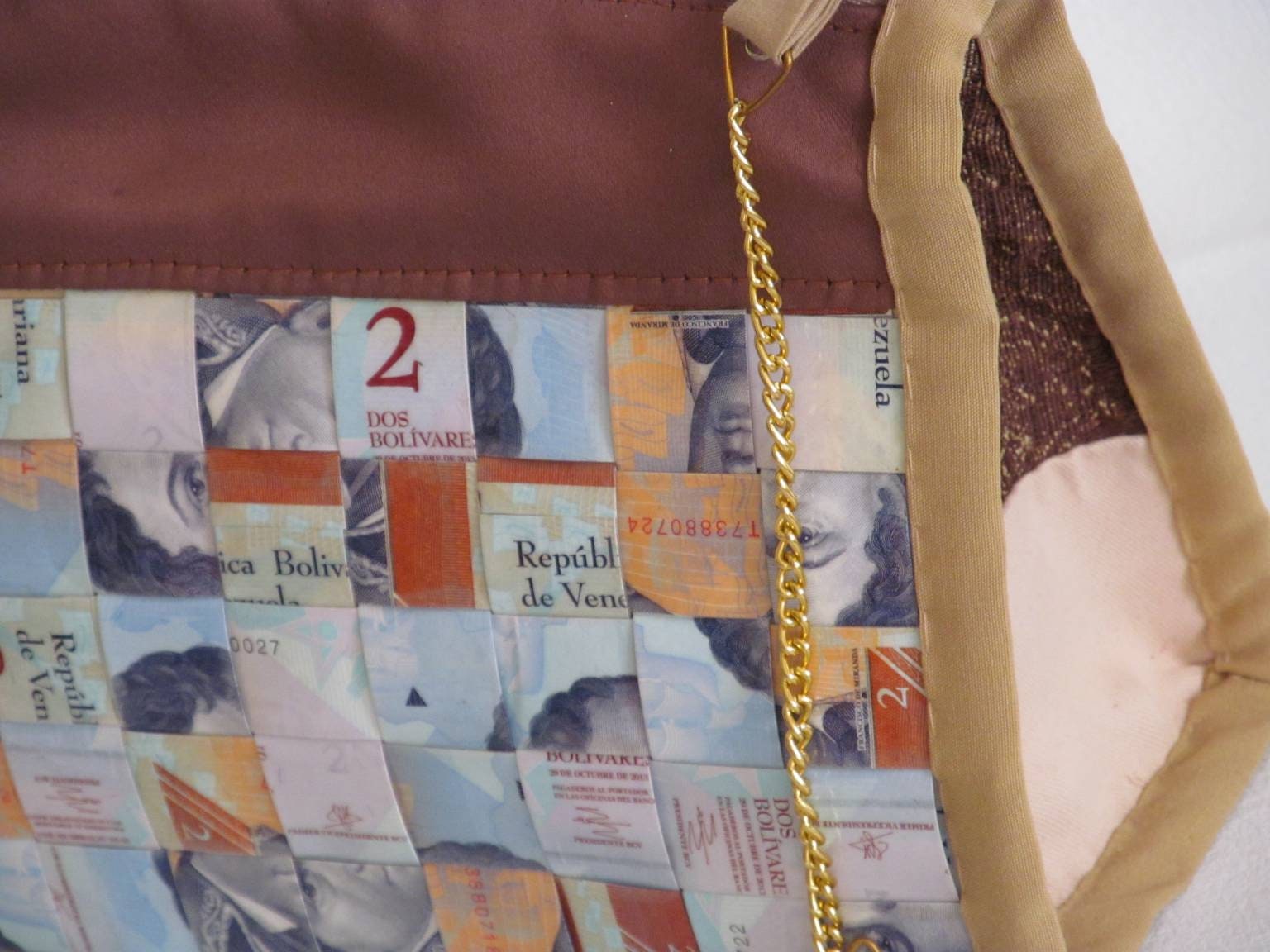 Unique Wallet for Women Baul Wallet Venezuelan 2bsf Banknote Wallet