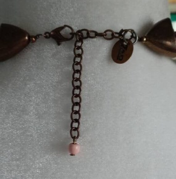 Vintage Zad Multi Strand Glass Bead necklace - image 3
