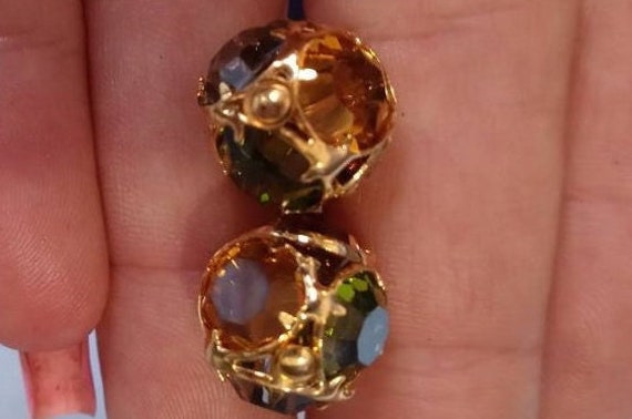 Vintage and Very Exquisite Multi color Citrine Ge… - image 1