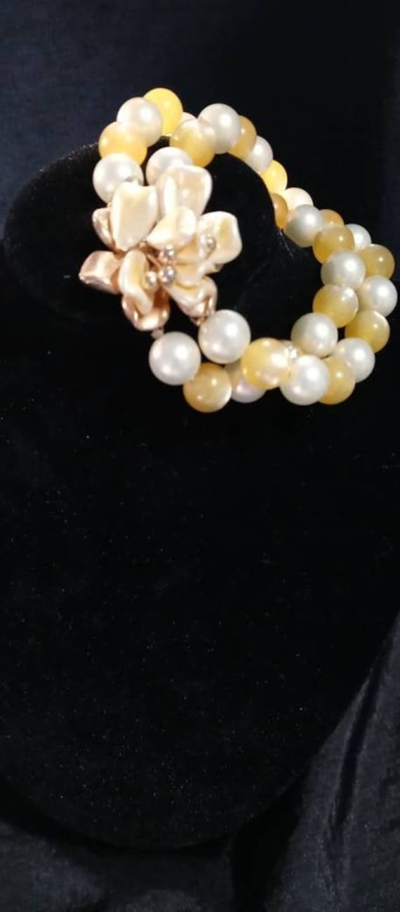 Marvella Bead and Flower Bracelet - image 2