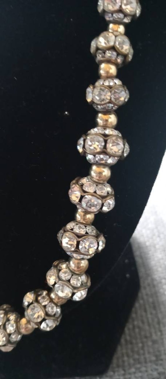 Vintage Crystal Brands Graduated Rhinestone and G… - image 2