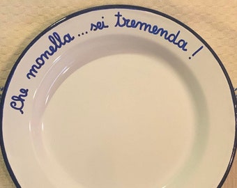 Hand-decorated plates