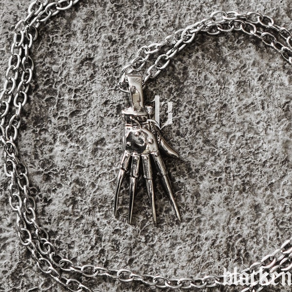 FREDDY Pendant (Handsculpted Horror pendant • handmade 925 Silver & Gold jewelry)