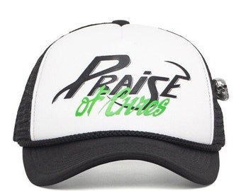 PRAISE OF CHAOS Black Trucker Hat - Blackencult x Easthood