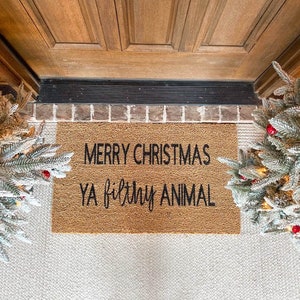 Merry Christmas Doormat, Christmas, Home Decor, Holiday Decor, Welcome Mat, Cute Doormat, Christmas Decor, Christmas Doormat, Funny Doormat