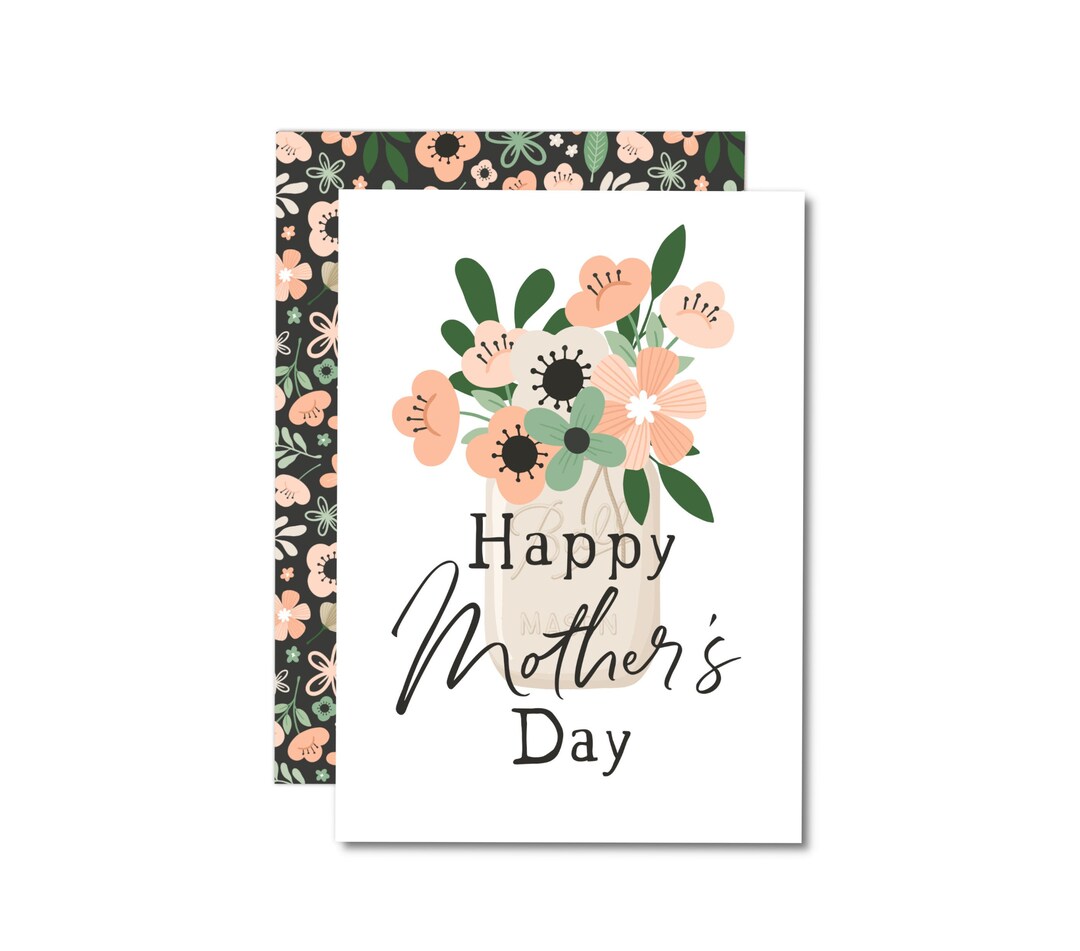 Mother's Day Card Printable Mothers Day Card Happy Mothers Day Card E