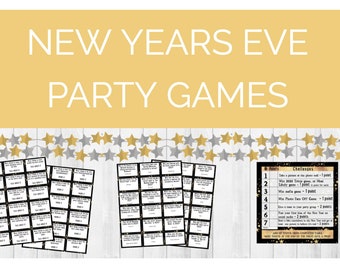 New Years Eve Games Bundle INSTANT DOWNLOAD - New Years Eve Games - New Years Party - Funny Party Games - New Years Trivia Game - Game Ideas