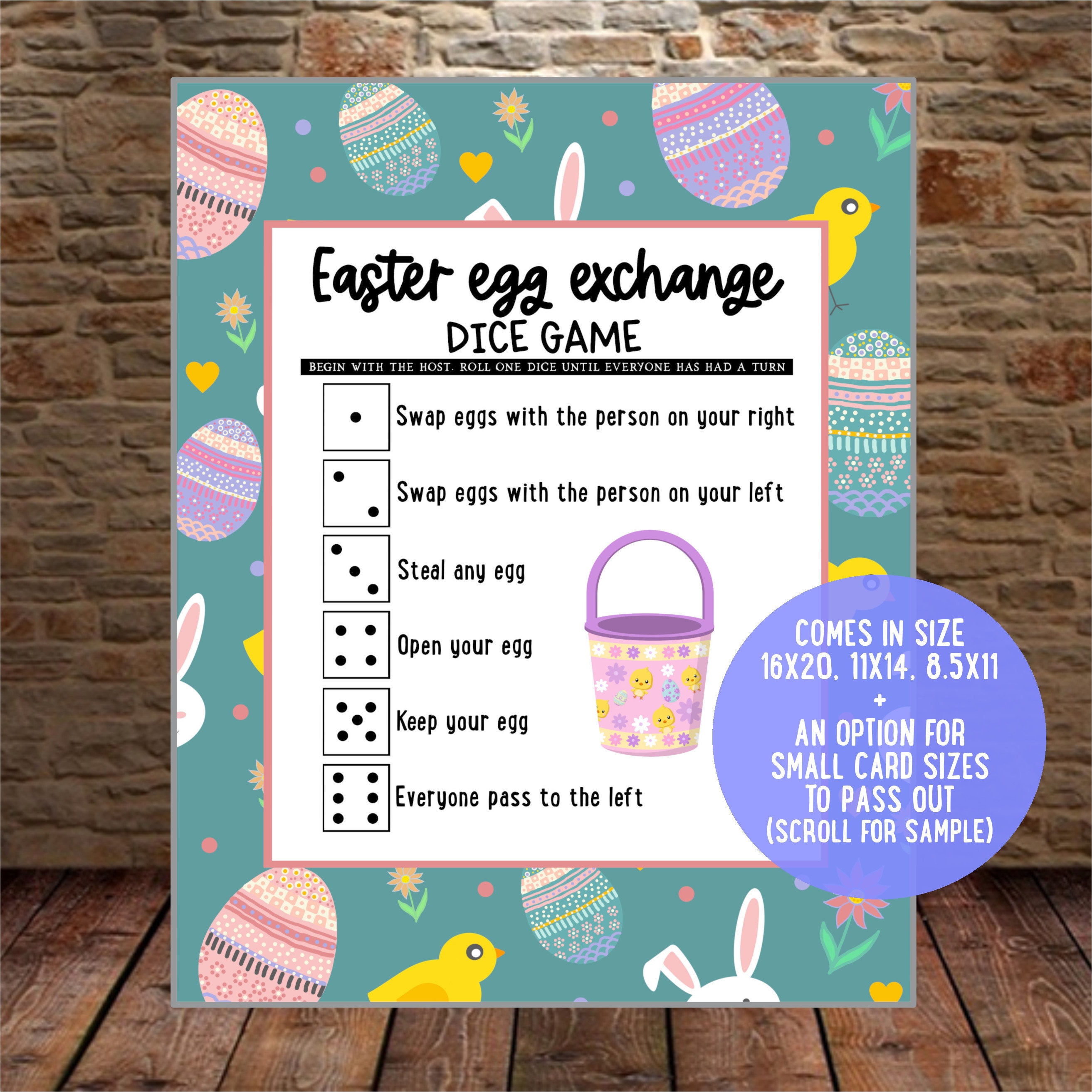Easter Game Virtual Easter Game Egg Exchange Easter Party Etsy
