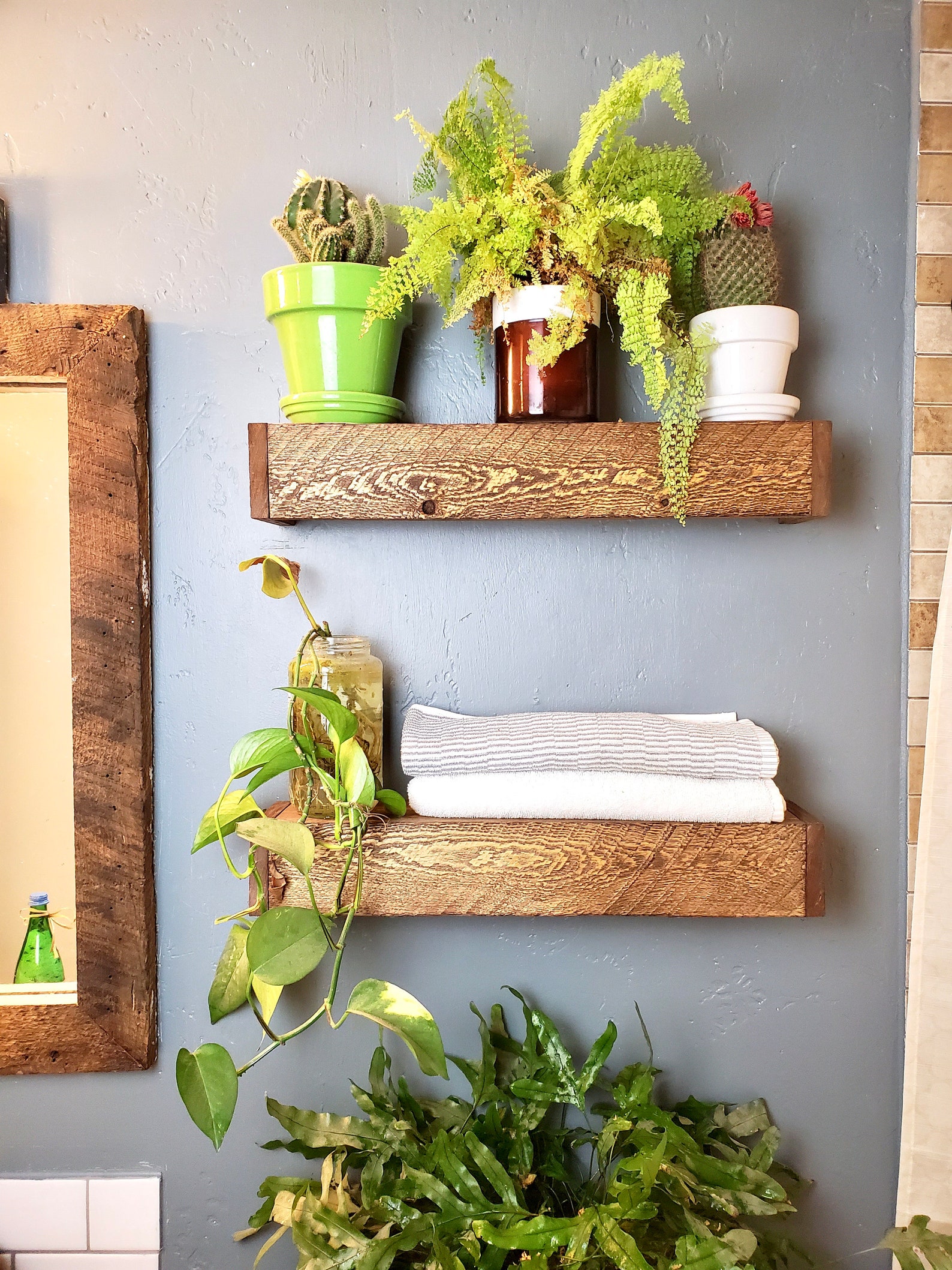 21 Floating Mounted Shelf French Cleat Easy Install Etsy