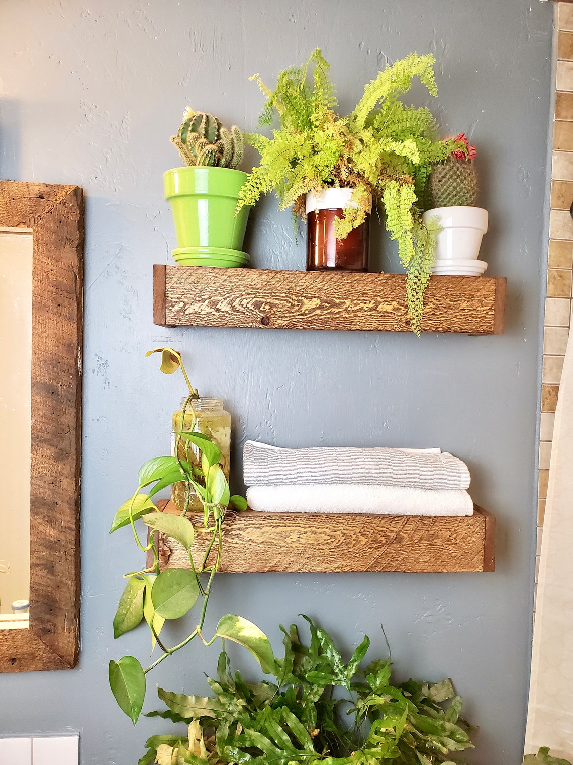 21 Floating Mounted Shelf French Cleat Easy Install Etsy