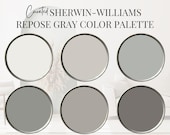 Sherwin-Williams Repose Gray Color Palette, Neutral Color Palette, Earth Tones, Modern Color Palette, Transitional Color Palette