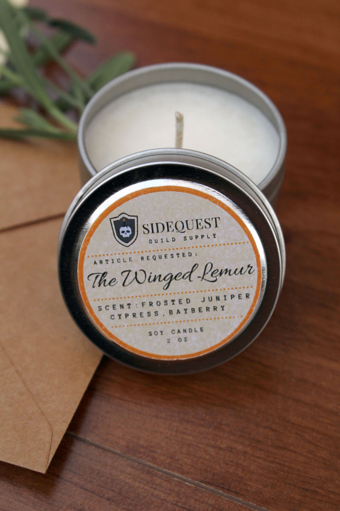 The Winged Lemur / ATLA Momo Inspired Candle / Sidequest Guild | Etsy