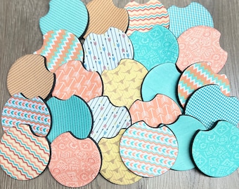 Cute western car coasters, Western car coasters, Cute Car Coasters, Pink Car Coasters Turquoise Car Coasters, Cute Car Accessories, Car Gift