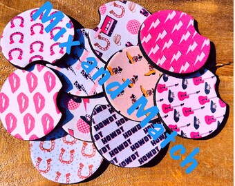 Cute Car Coasters, Retro Car Coasters, Preppy Car Coasters, Cute Car Accessories, mix and match,Birthday Gift for Women, Cup Holder Coasters