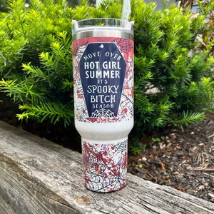 Halloween Horror 40oz tumbler, Spooky Bitch Halloween Tumbler 40oz, Halloween Tumbler, Spooky Tumbler, 40oz Spooky tumbler, 40oz tumbler