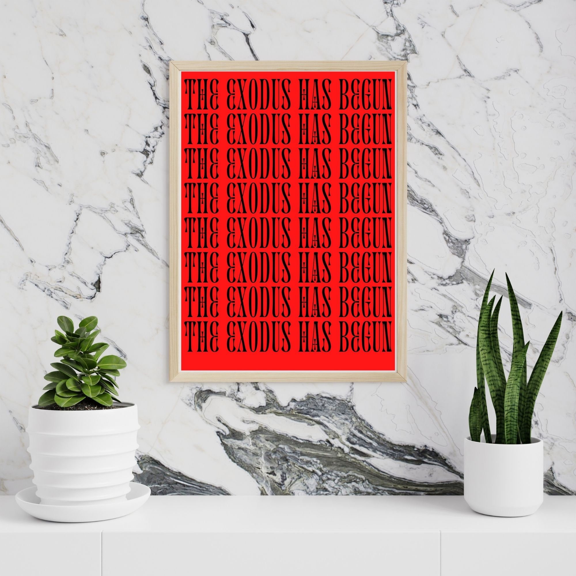 Red and Black Printable Wall Art Digital Download - Etsy