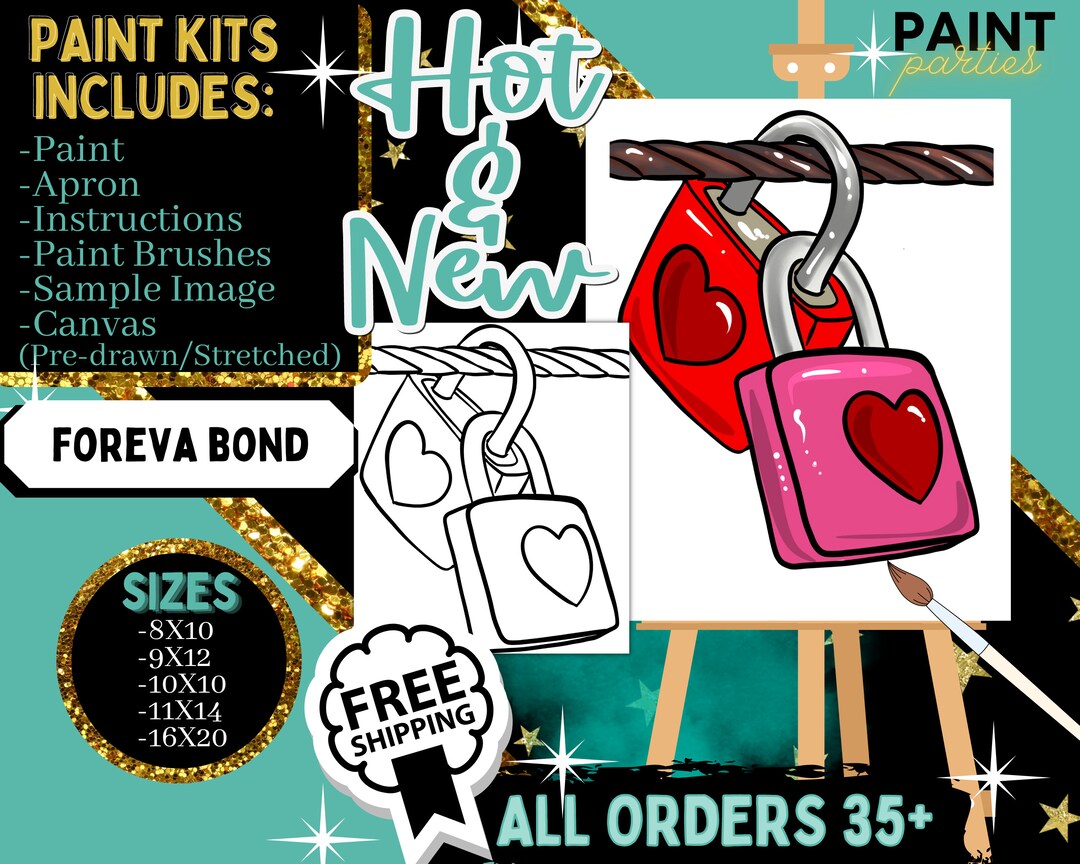 Paint and sip pre drawn canvas pre sketched canvas etsy