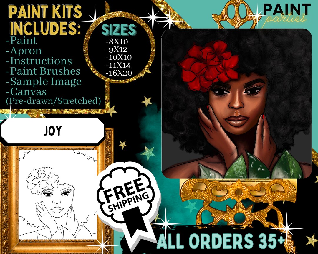 Paint and Sip/ Predrawn Canvas / Presketched Canvas / Outlined Canvas