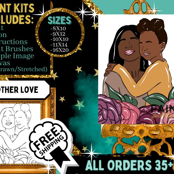 Pre Drawn Canvas Bulk Etsy