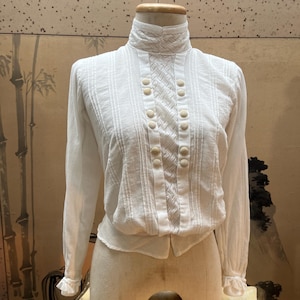 Cotton and Lace Edwardian Lawn Blouse