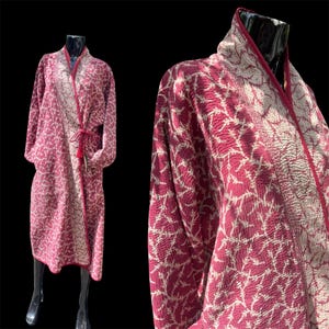 06 Reversible Red Kantha Coat