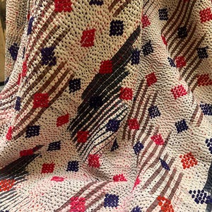 Kantha Quilt, Bengal, mid 20th century