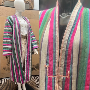 Raw Silk Quilted Uzbek Chapan