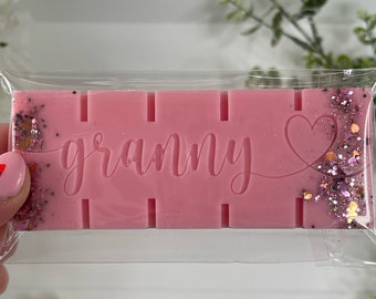 Granny Wax Melt Snap Bar - 100% Soy Wax Melts - Grandma Present - Highly Fragranced - Wax Melts For Her - Gift For Her - Snap Bar Wax Melts