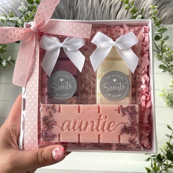 Auntie Gift Set - Best Auntie - Wax Melt Gift Set - Gifts For Her - Highly Scented Soy Vegan Wax Melts