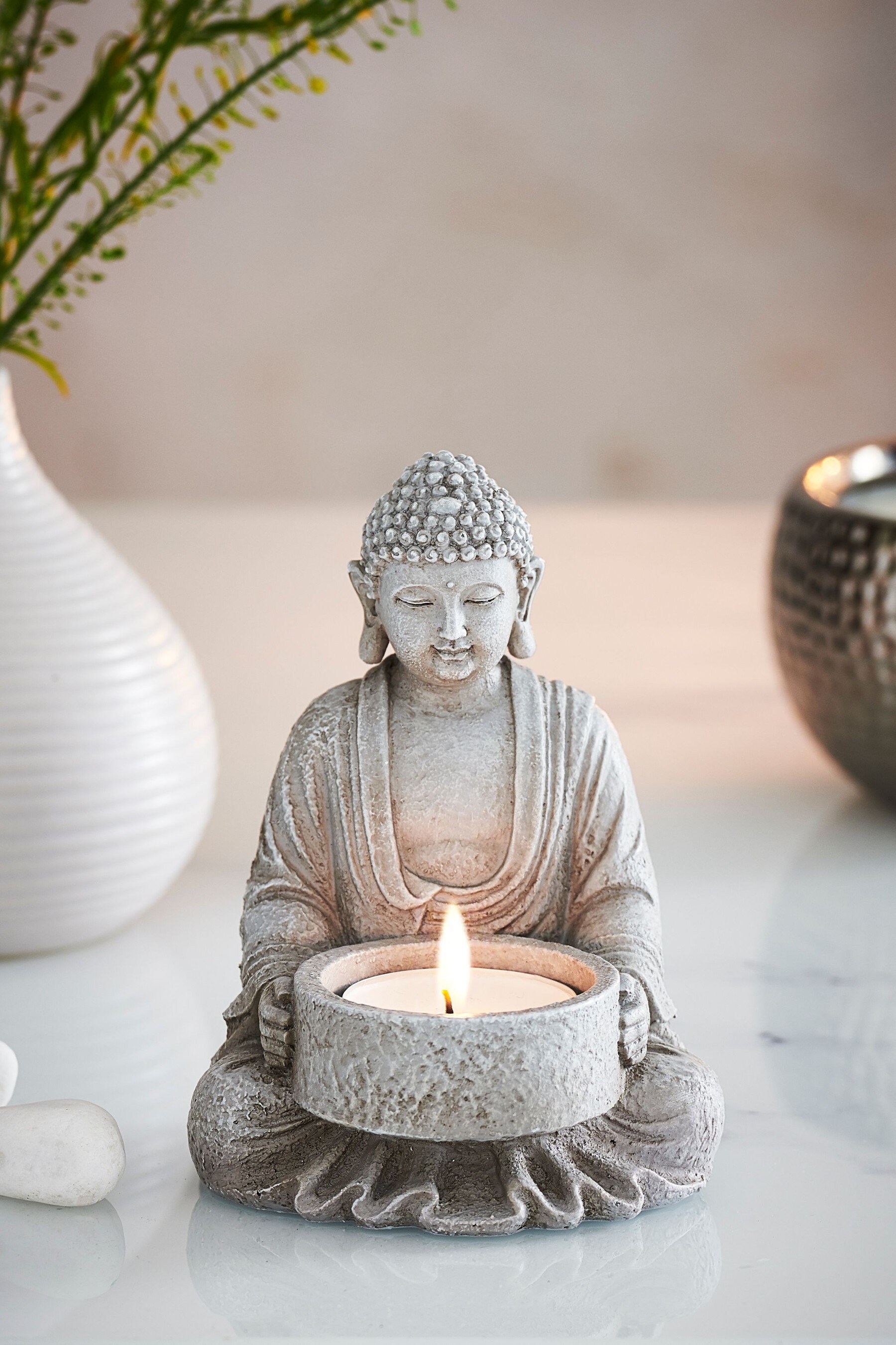 Buddha candle holder for tealight candles or incense cones Etsy