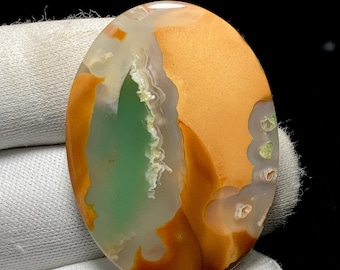 Awesome Polychrome Jasper Cabochons,  Natural Polychrome Jasper Gemstone, 42 x 30 x 5MM, 57.7ct, Loose Gemstone For Jewelry Making.