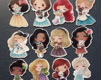 Princess Diamond Painting Cover Minder | Needle Minder | Magnet | Flat Resin | Cinderella | Snow White | Aurora | Belle | Elsa | Merida Tink