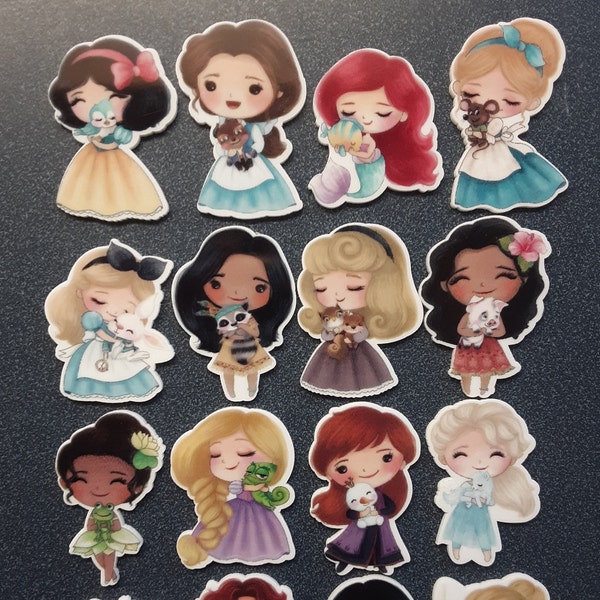 Princess Diamond Painting Cover Minder | Needle Minder | Magnet | Flat Resin | Cinderella | Snow White | Aurora | Belle | Elsa | Merida Tink