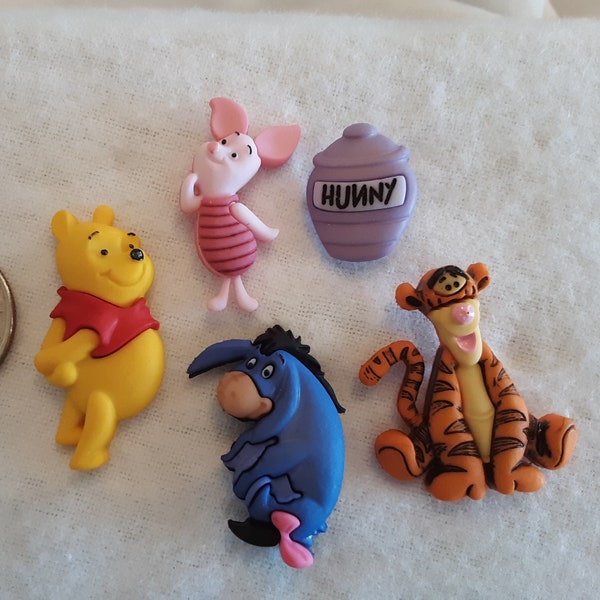 Disney Winnie the Pooh Diamond Painting Cover Minder | Needle Minder | Magnet | Magnetic Pin | Tigger | Piglet | Eeyore | Hunny Pot | Honey