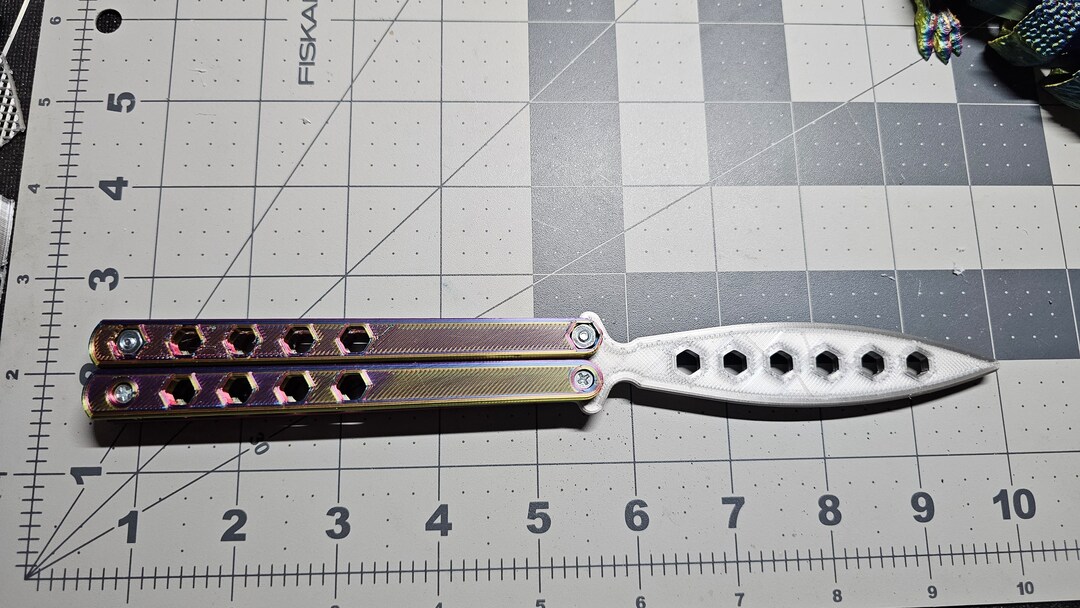 3D Printed Butterfly Knife - Etsy