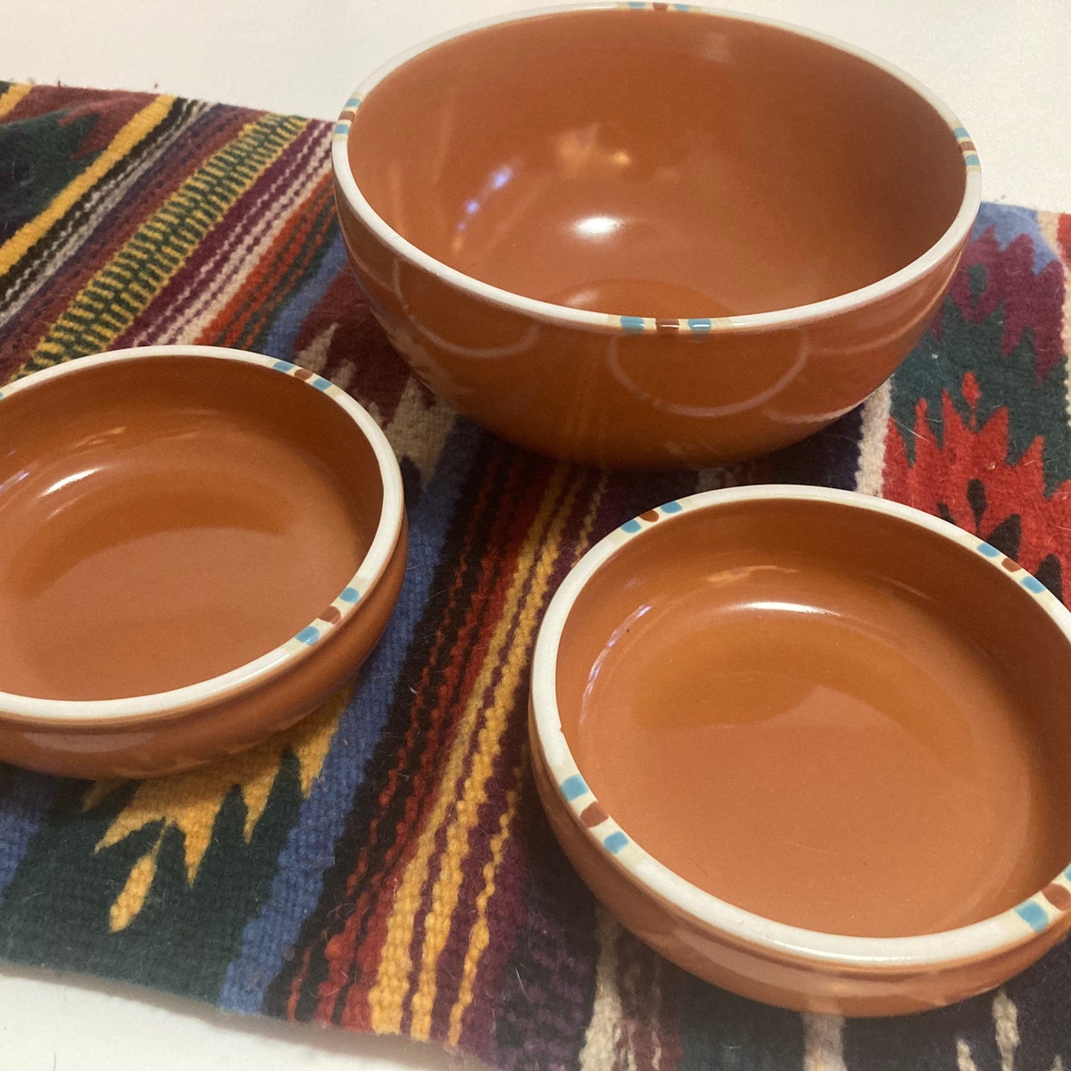 Dansk Mesa Terra Cotta Bowls Set of 3 - Etsy