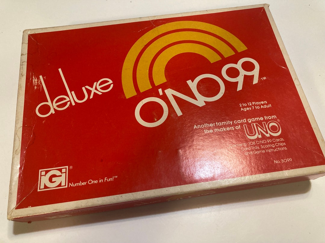 1982 Deluxe O'NO 99 Card Game UNO Vintage New Sealed Cards