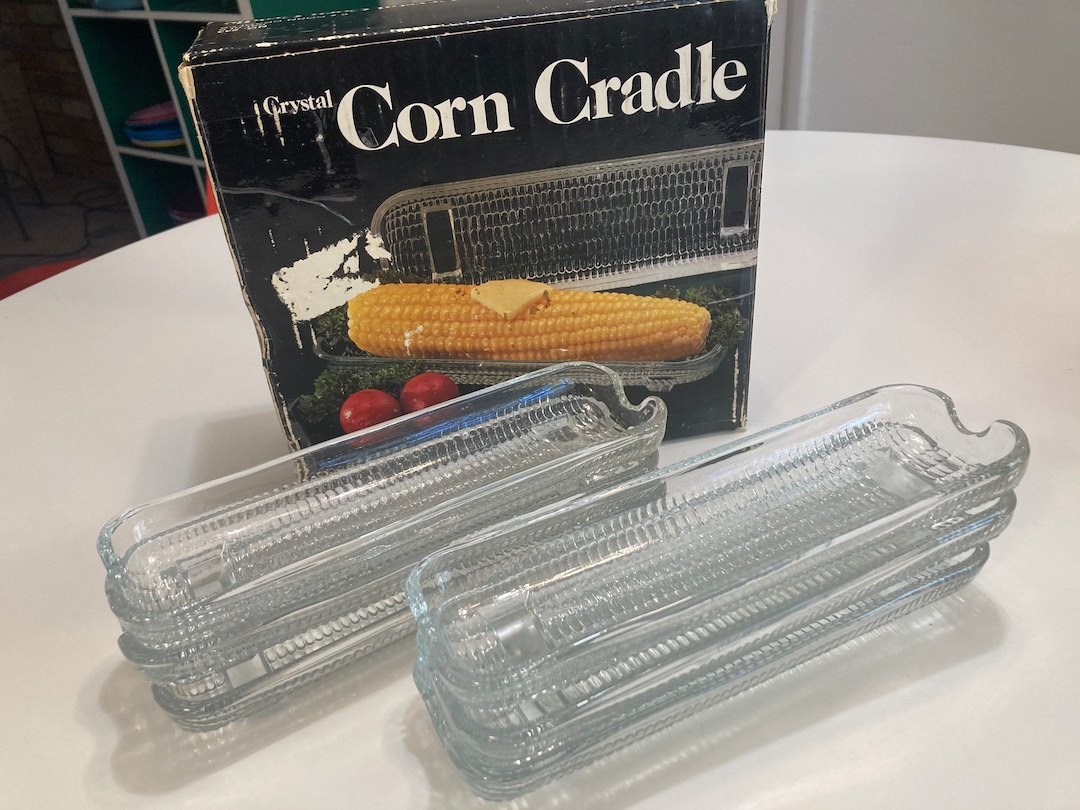 Crystal Corn Cob Dishes Set of 6 Etsy