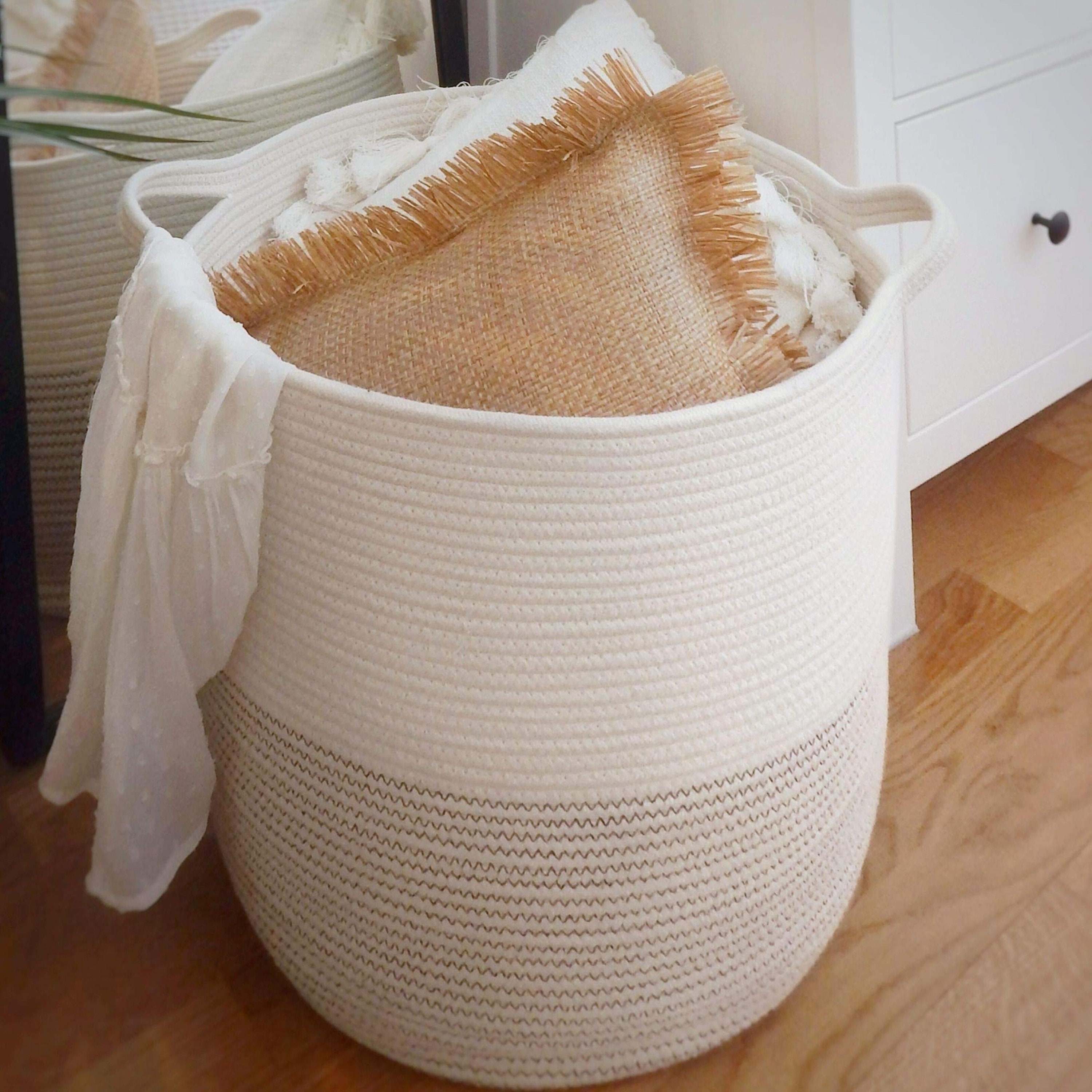 Extra Large Woven Storage Baskets 18 x 16 Etsy