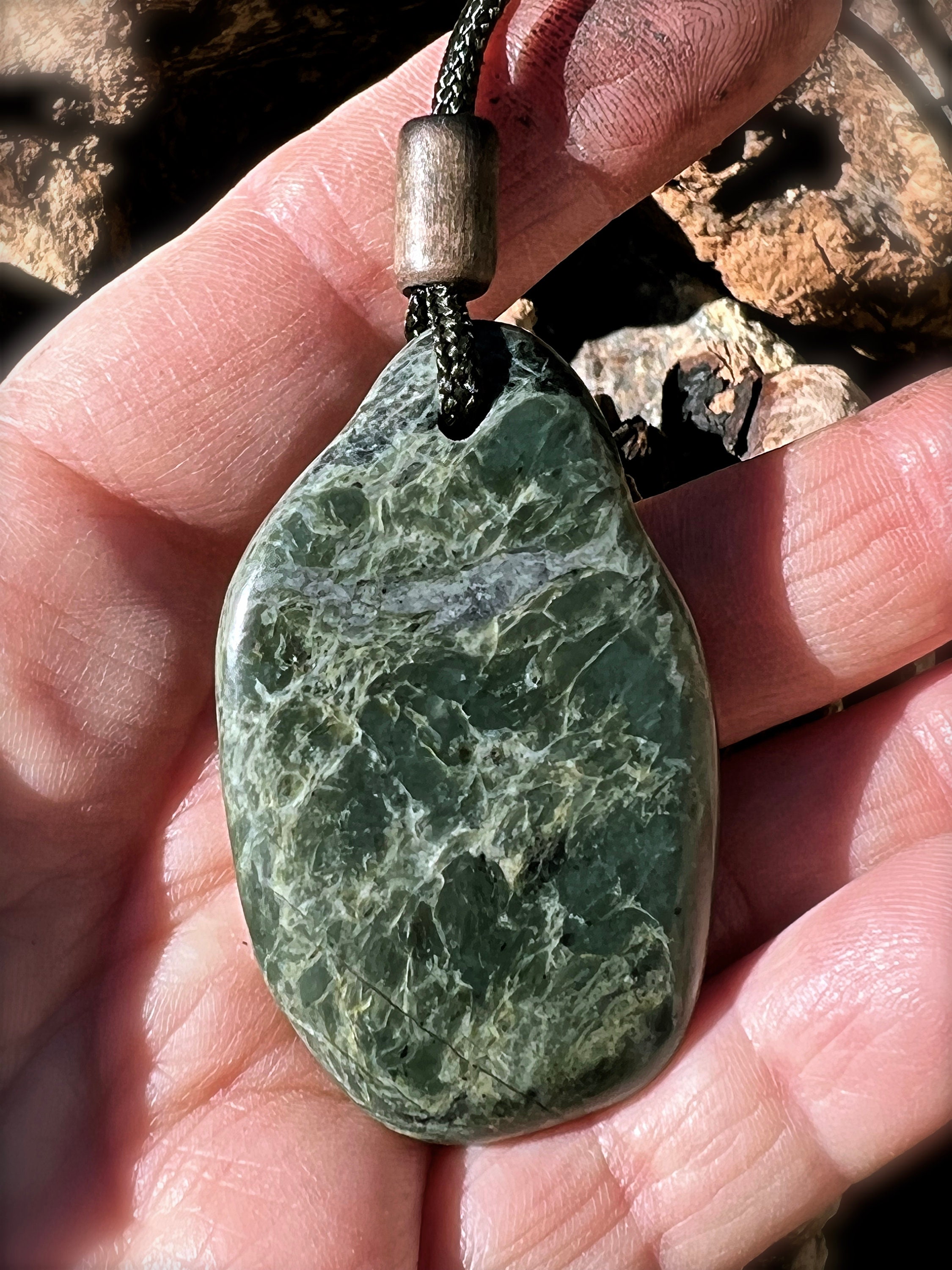 Unique Shapes Collection, Big Sur Jade Pendant Etsy