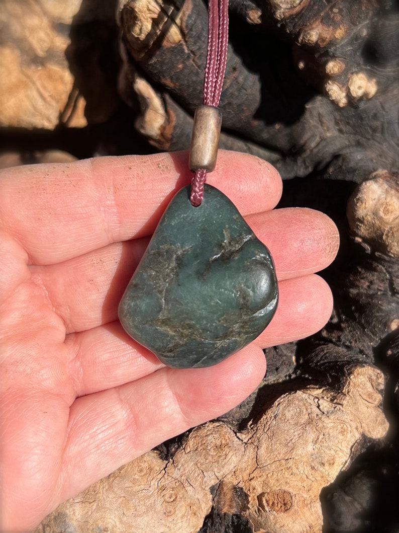 Big Sur Jade Natural Form Pendant 2 X 1.25 Etsy