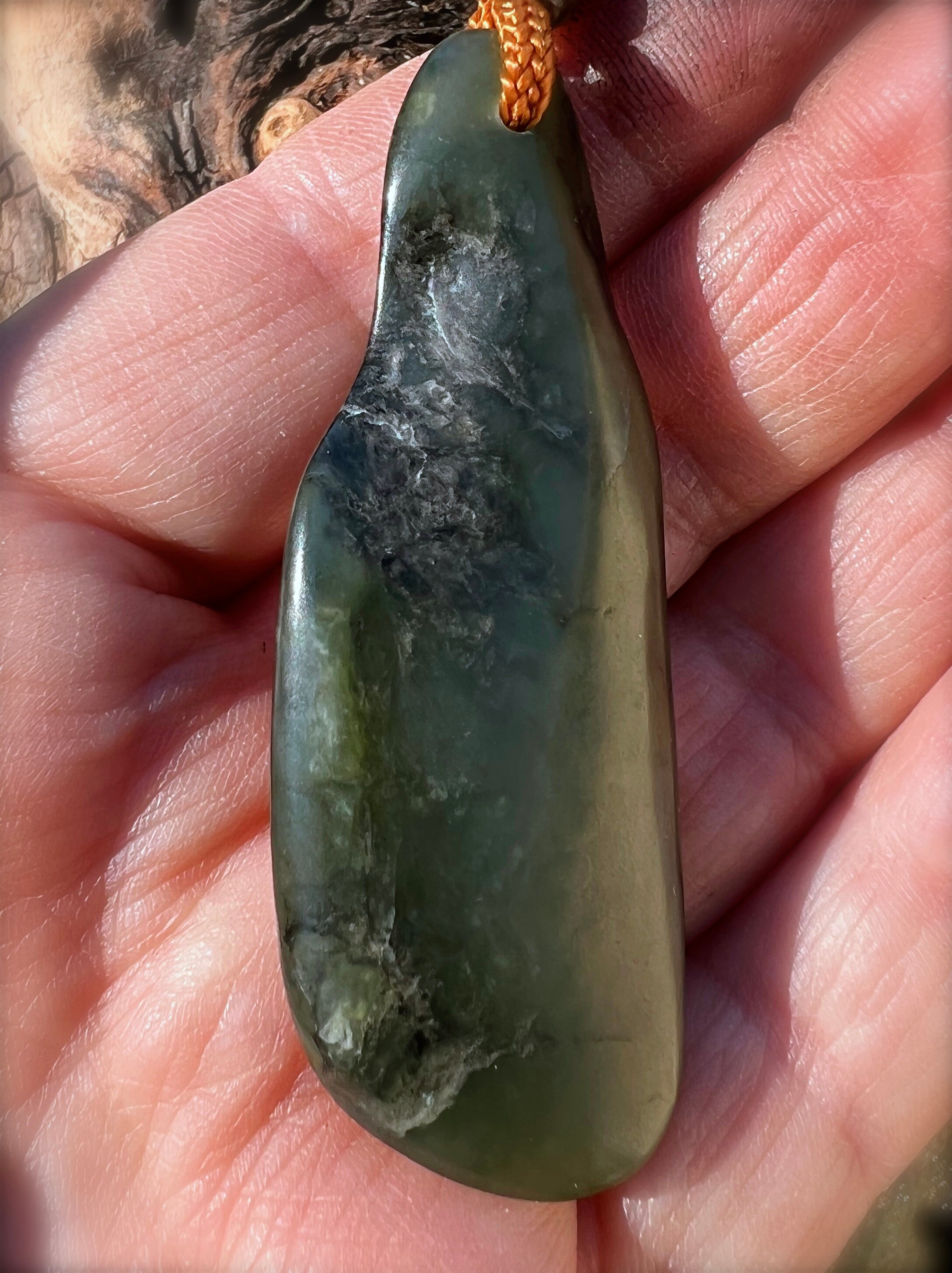 Unique Shapes Collection Big Sur Jade Pendant Etsy