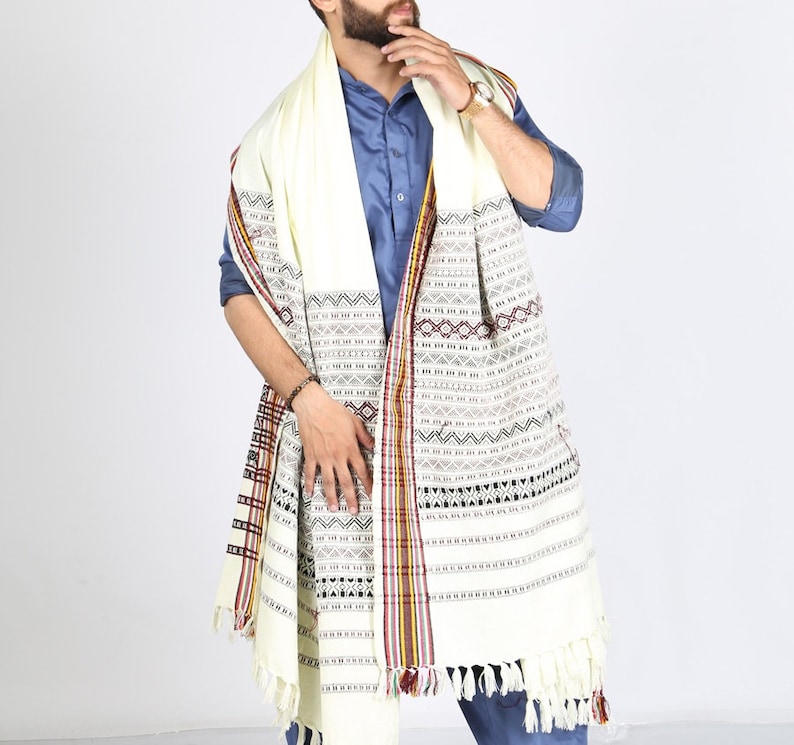 Handmade embroider Black /& Green Tharri Wadera Shawl for Men shawl chadar blanket and women shawl chadar