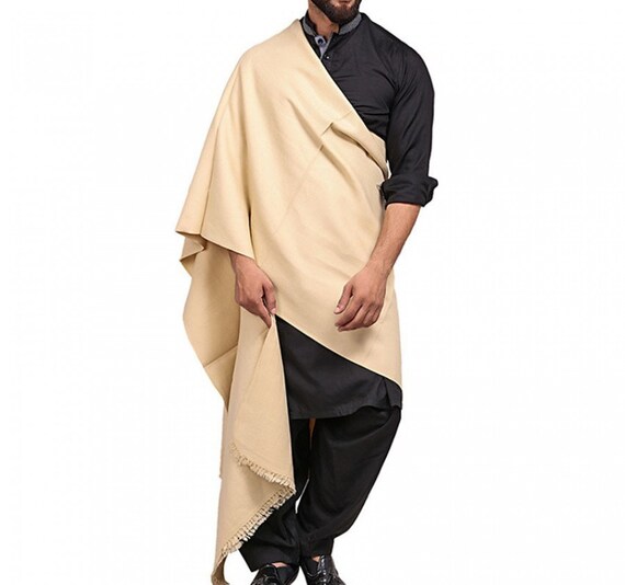 Skin Color Pure Woolen Light Weight Shawl for Him Men Shawl - Etsy Sweden