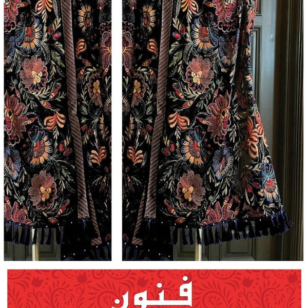 luxury velvet shawl