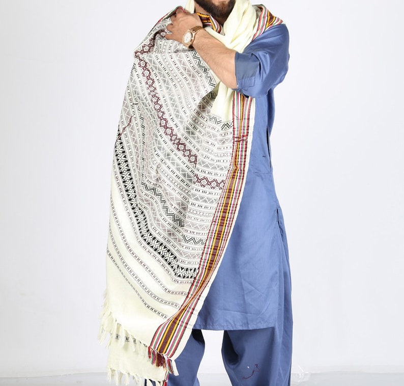 Handmade embroider Black /& Green Tharri Wadera Shawl for Men shawl chadar blanket and women shawl chadar