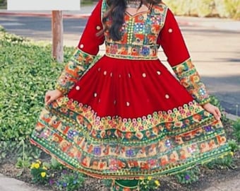 afghani frock design