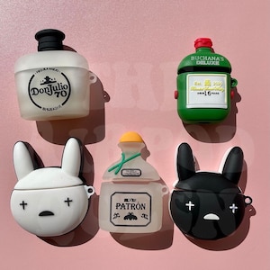 DISCOUNTED AirPod cases, minor FLAWS, bad bunny AirPod case, Don Julio 70, patrón AirPod case, Buchana AirPod case, YHLQMDLG, Mexican cases
