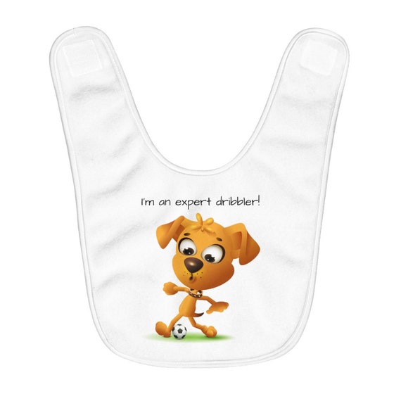 Fun dog. I am a dribbler. Fleece Baby Bib Etsy