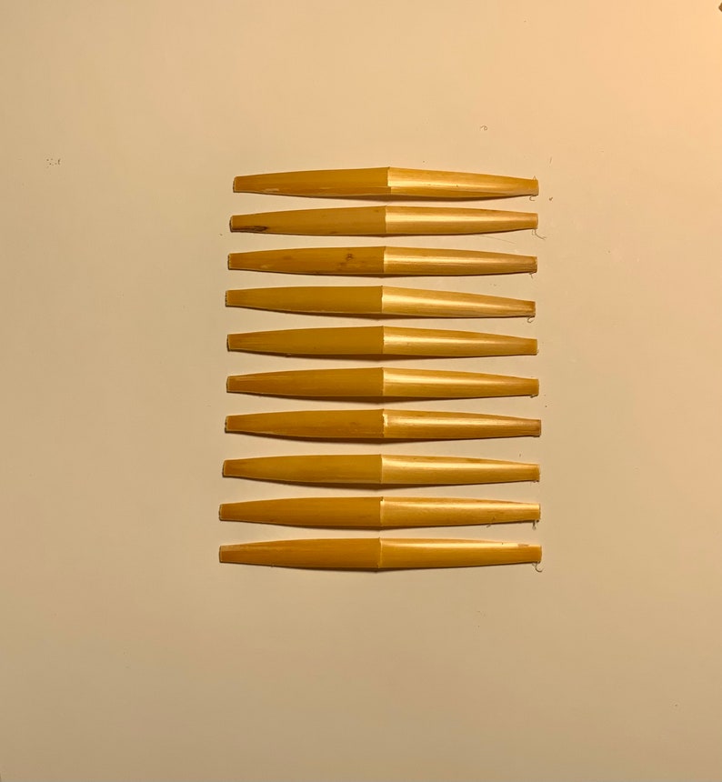 10 Pieces Gouged/shaped Oboe Cane WIDE Shape Etsy